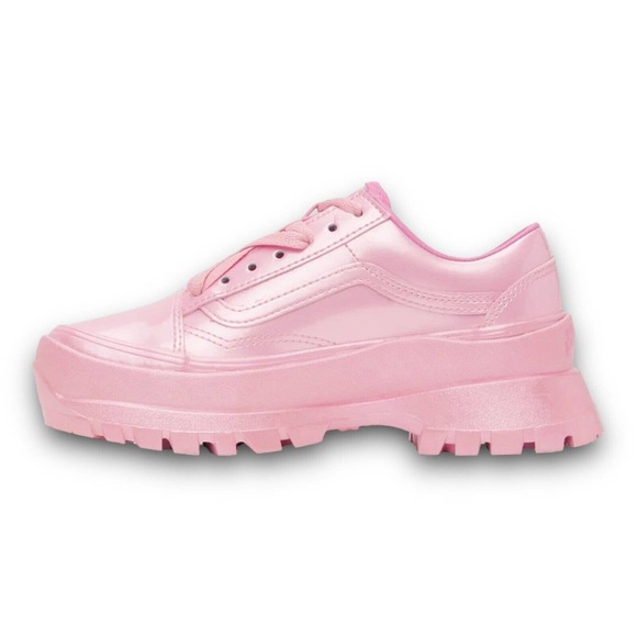 VANS x Collina Strada Womens Old Skool Pink Platform Vibram DX Sneakers Size 10 - Picture 5 of 11